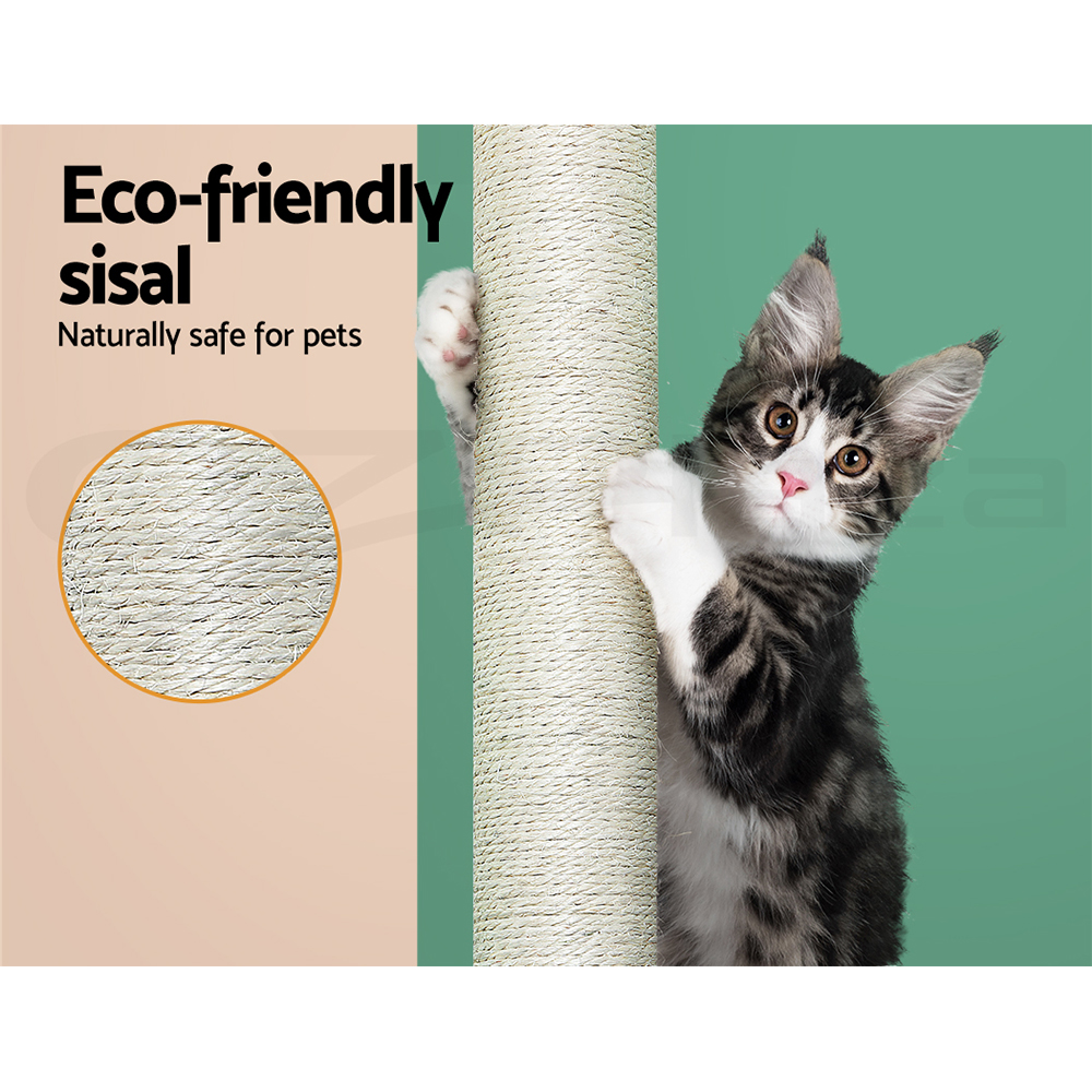 i.Pet Cat Tree Tower Scratching Post Scratcher Wood Condo Bed Toys Play Ladder - Picture 42 of 139