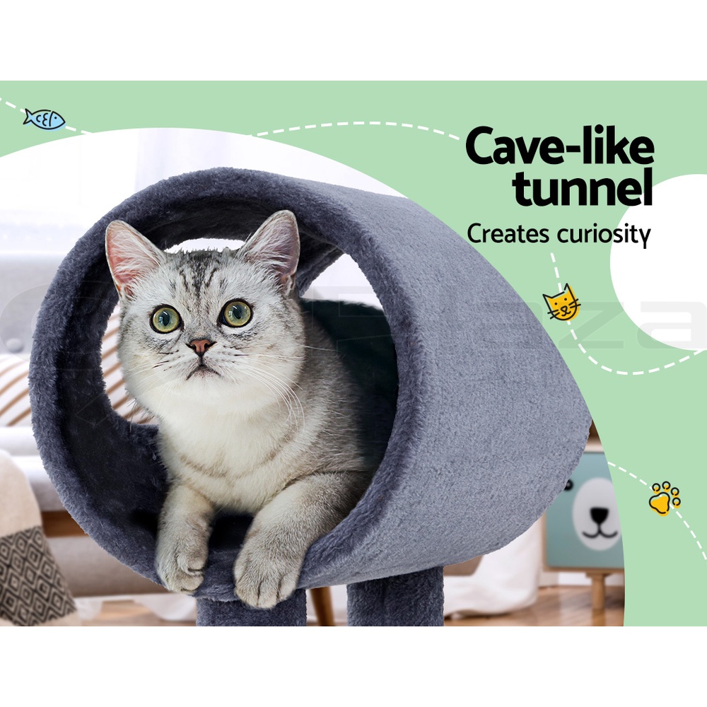 i.Pet Cat Tree Tower Scratching Post Scratcher Wood Condo Bed Toys Play Ladder - Picture 94 of 139