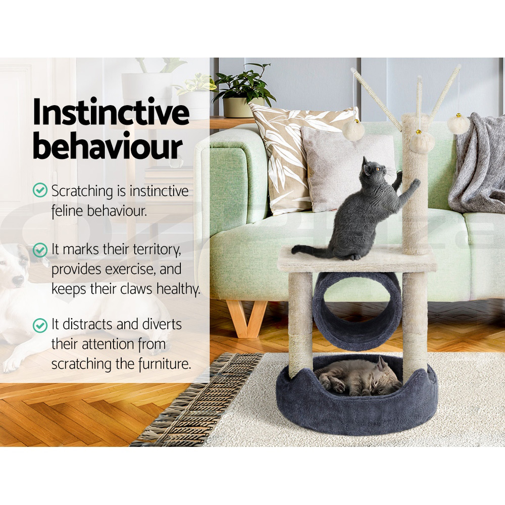 i.Pet Cat Tree Tower Scratching Post Scratcher Wood Condo Bed Toys Play Ladder - Picture 102 of 139