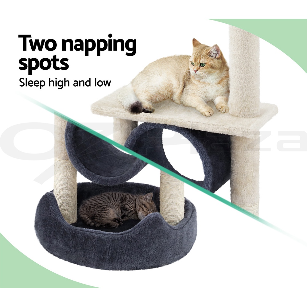 i.Pet Cat Tree Tower Scratching Post Scratcher Wood Condo Bed Toys Play Ladder - Picture 106 of 139