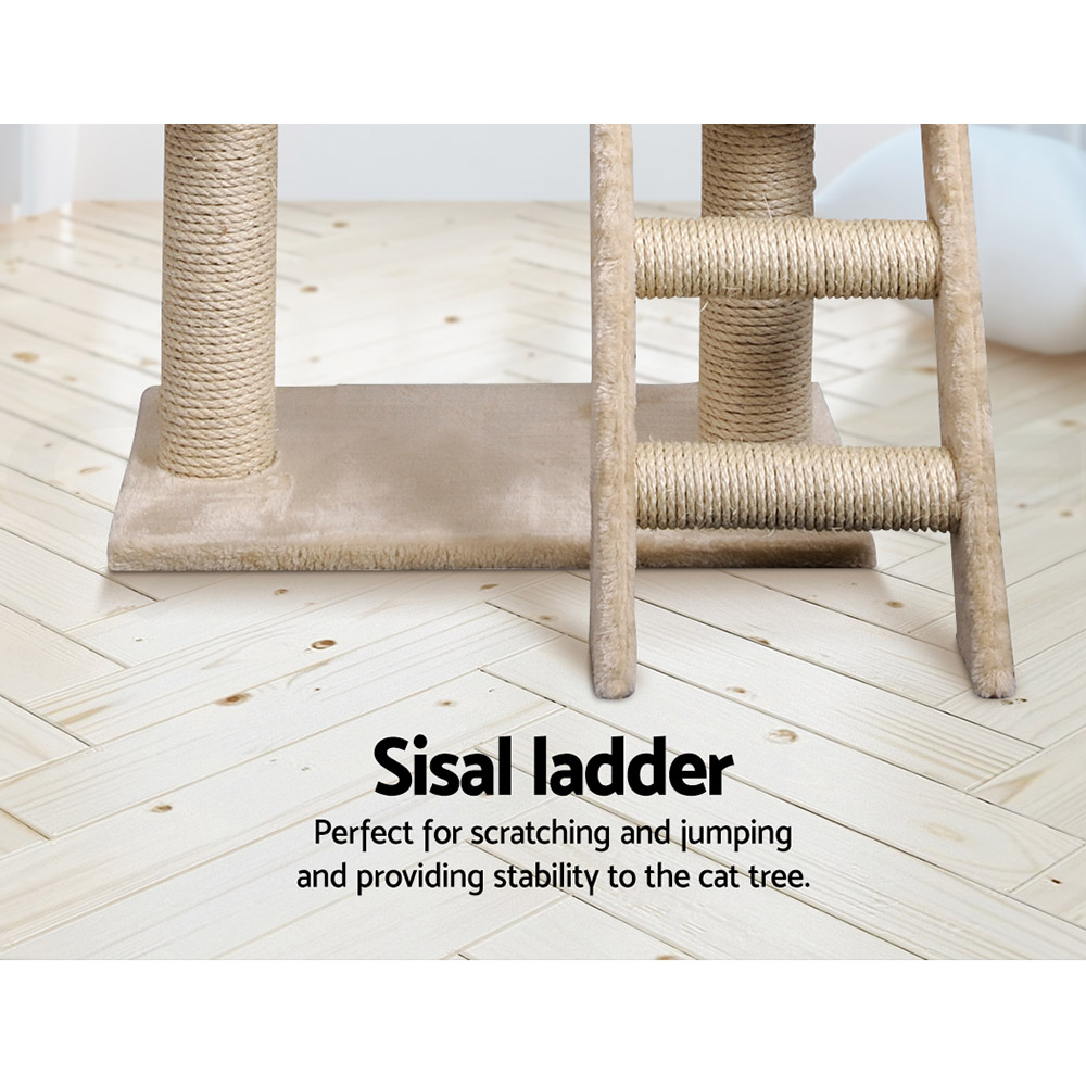 i.Pet Cat Tree Tower Scratching Post Scratcher Wood Condo Bed Toys Play Ladder - Picture 18 of 139