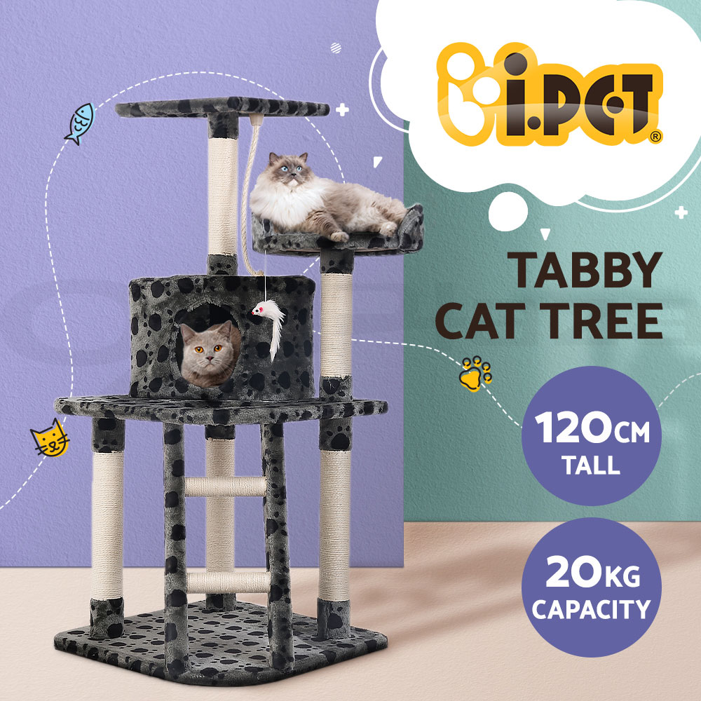 i.Pet Cat Tree Tower Scratching Post Scratcher Wood Condo Bed Toys Play Ladder - Picture 61 of 139
