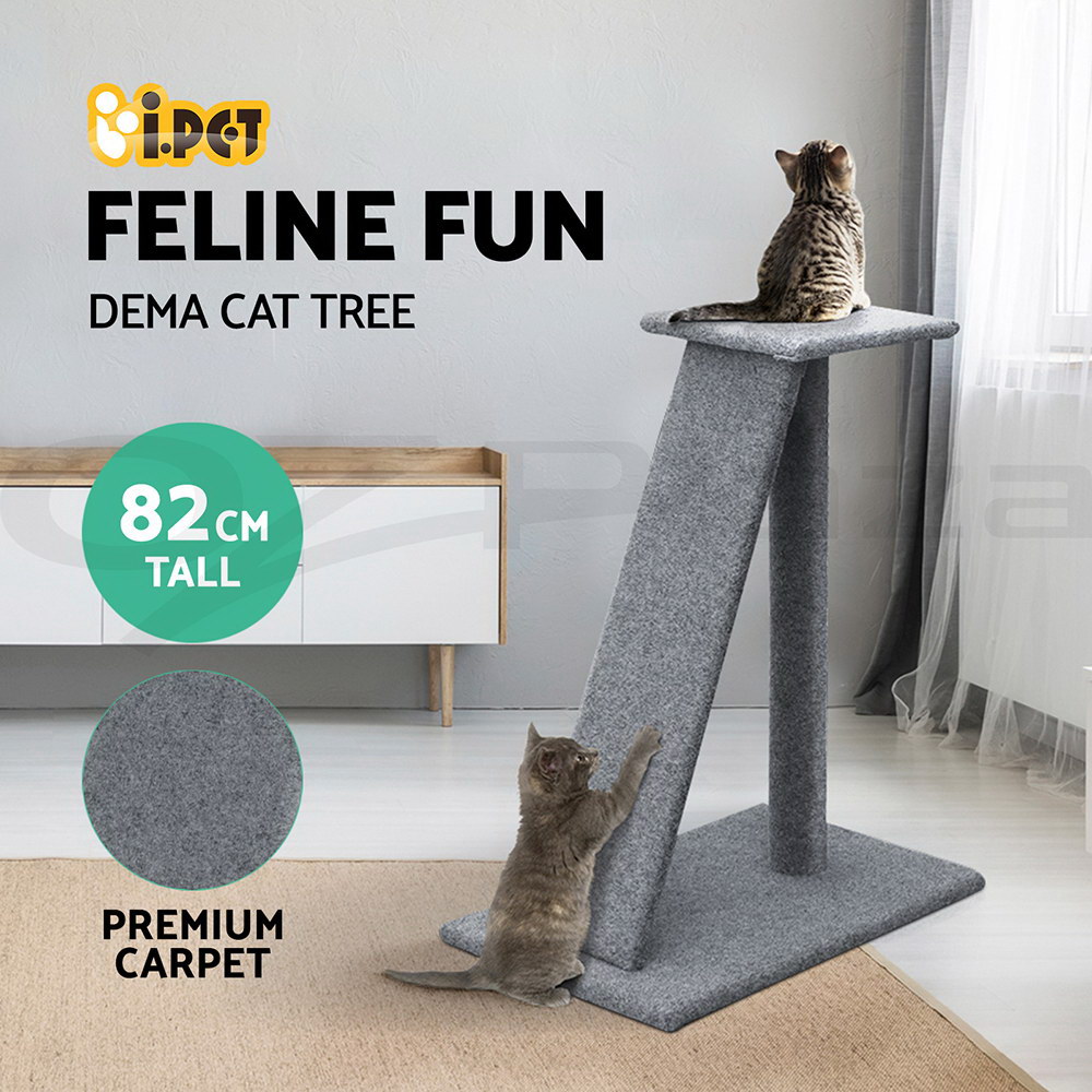 i.Pet Cat Tree Tower Scratching Post Scratcher Trees Wood Condo House 69-92cm - Picture 47 of 75