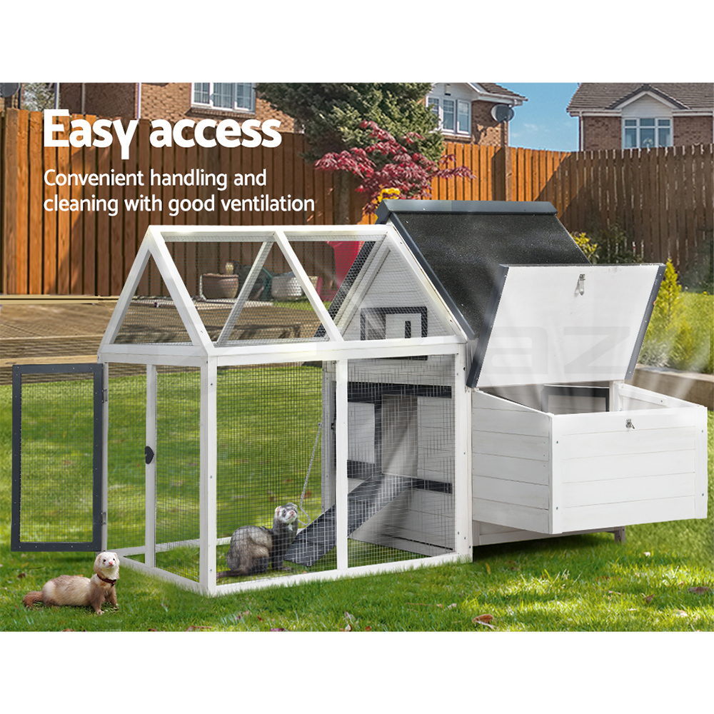 i.Pet Chicken Coop Rabbit Hutch Large Extra Large Hutches Wooden House Run Cage - Picture 91 of 190