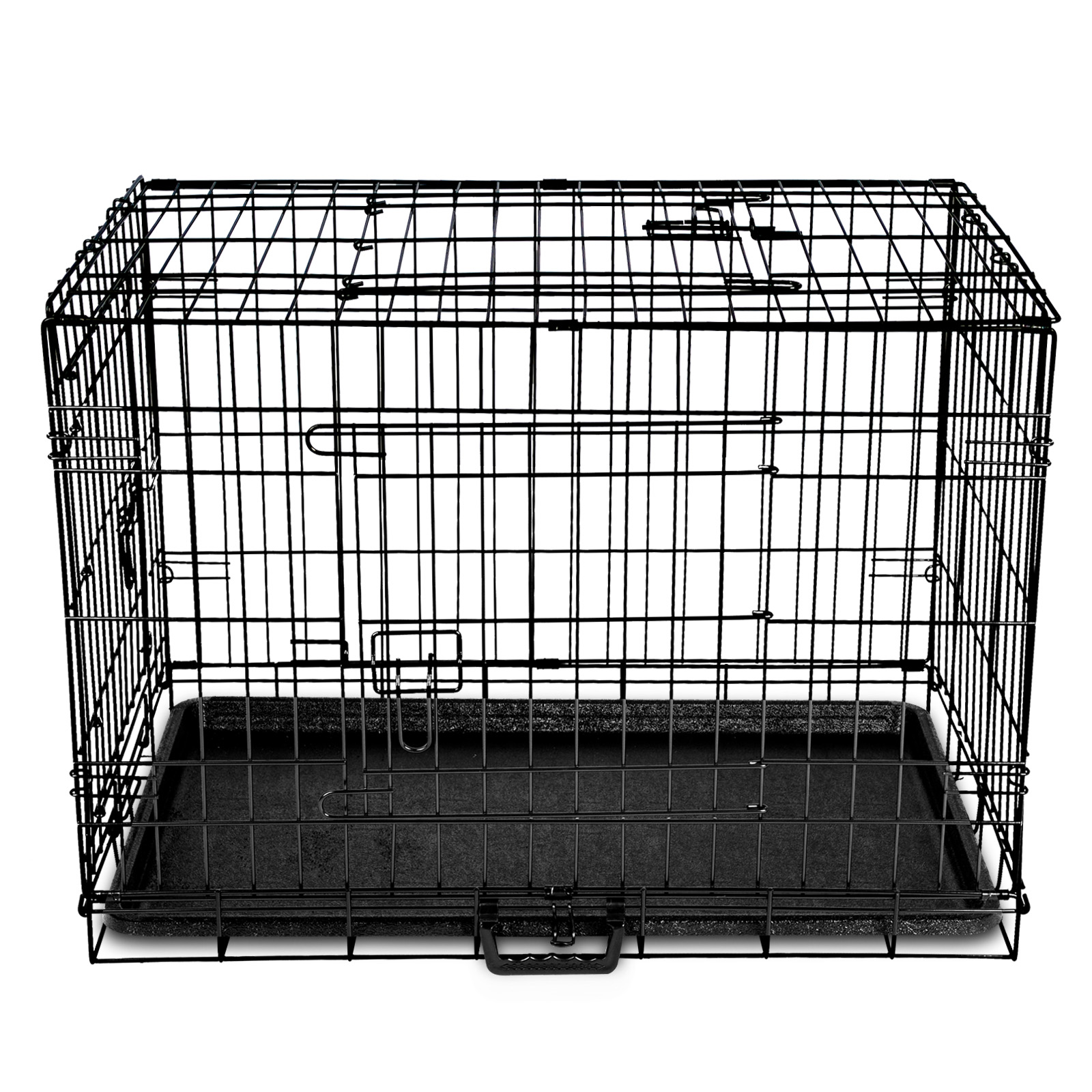 i.Pet Pet Dog Cage Crate Kennel Cat Collapsible Metal Cages 24" 48