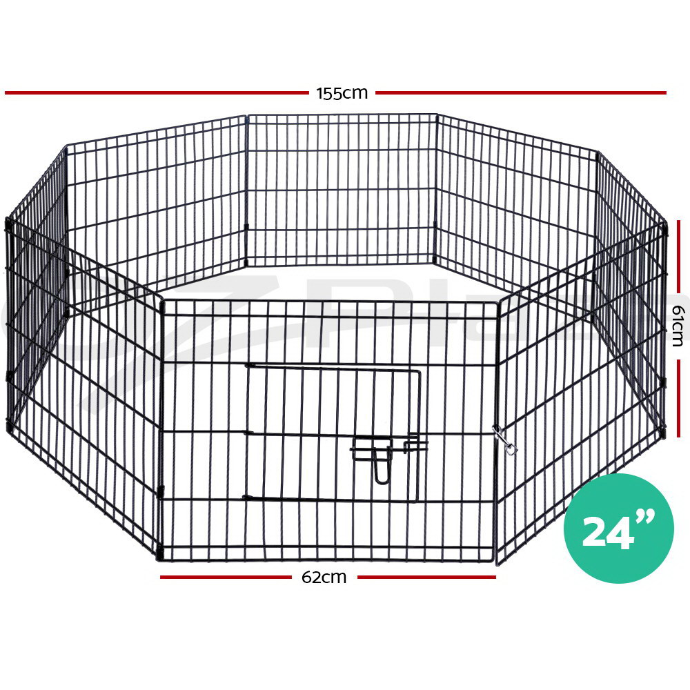 thumbnail 71  - i.Pet Pet Dog Playpen Enclosure 8 Panel Puppy Exercise Cage Fence Metal Play Pen