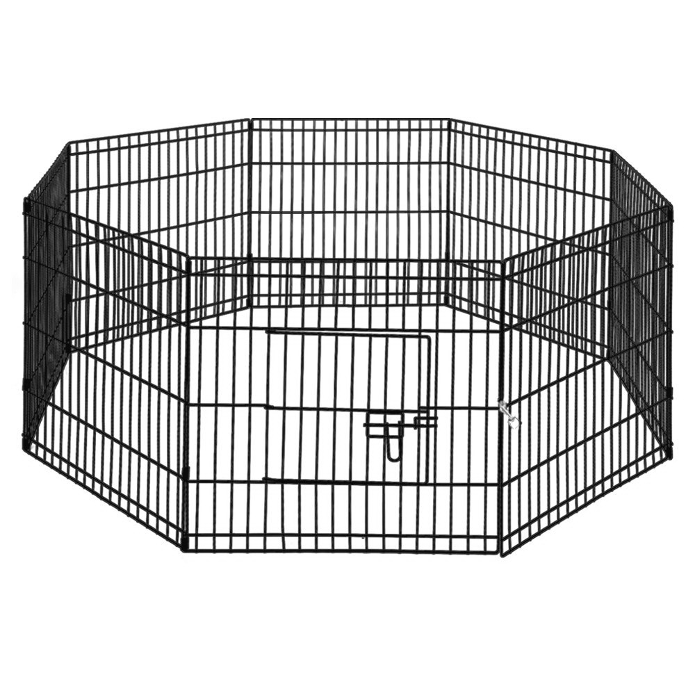 i.Pet Pet Dog Playpen Enclosure Cage 8 Panel Puppy Fence Play Pen Foldable Metal - Picture 73 of 97