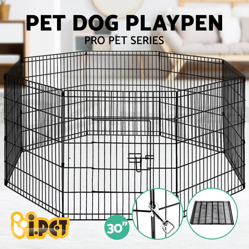 i.Pet Pet Dog Playpen Enclosure Cage 8 Panel Puppy Fence Play Pen Foldable Metal - Picture 52 of 97