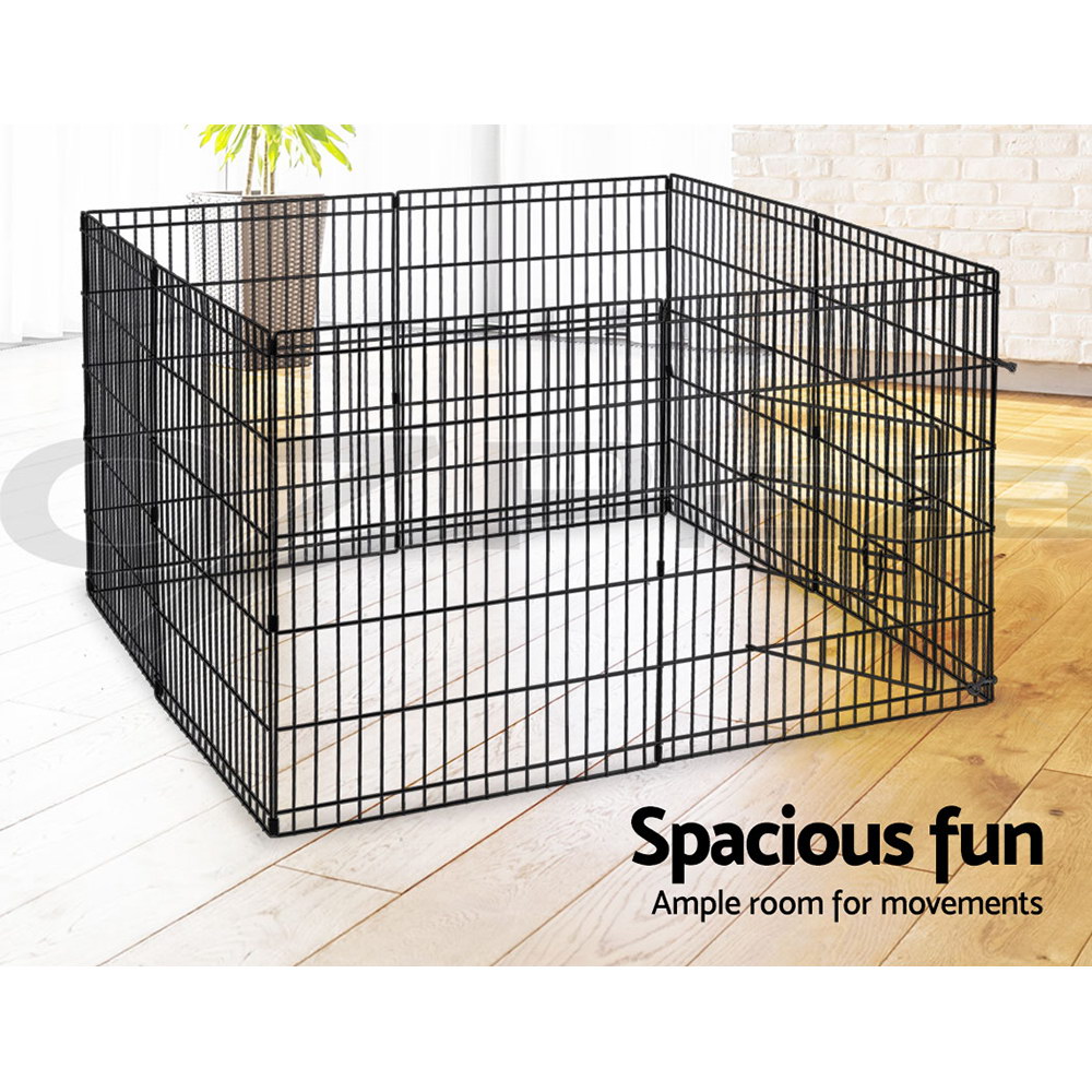 i.Pet Pet Dog Playpen Enclosure Cage 8 Panel Puppy Fence Play Pen Foldable Metal - Picture 55 of 97