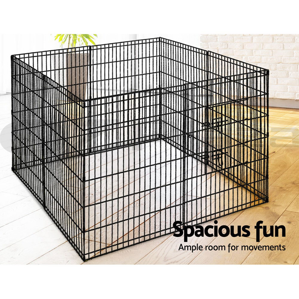 i.Pet Pet Dog Playpen Enclosure Cage 8 Panel Puppy Fence Play Pen Foldable Metal - Picture 44 of 97