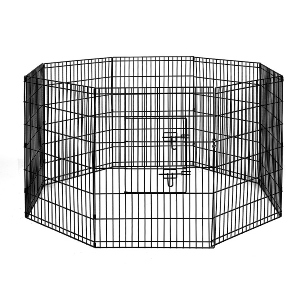 i.Pet Pet Dog Playpen Enclosure Cage 8 Panel Puppy Fence Play Pen Foldable Metal - Picture 51 of 97