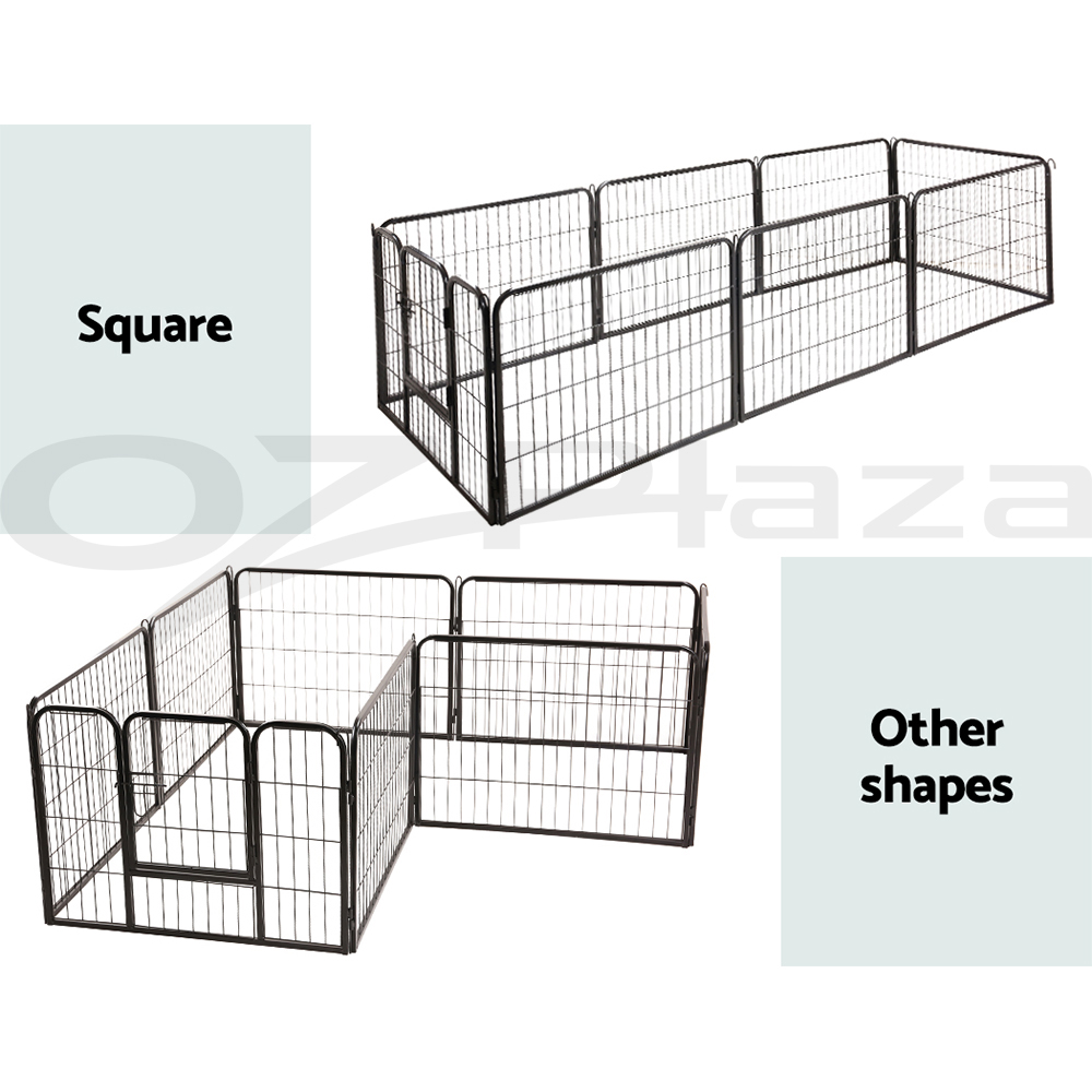 i.Pet Pet Dog Playpen Enclosure Cage 8 Panel Puppy Fence Play Pen Foldable Metal - Picture 36 of 97
