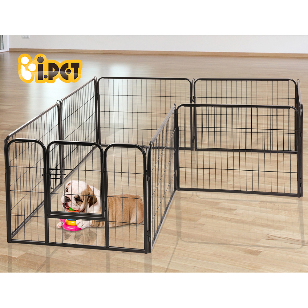 i.Pet Pet Dog Playpen Enclosure Cage 8 Panel Puppy Fence Play Pen Foldable Metal - Picture 39 of 97