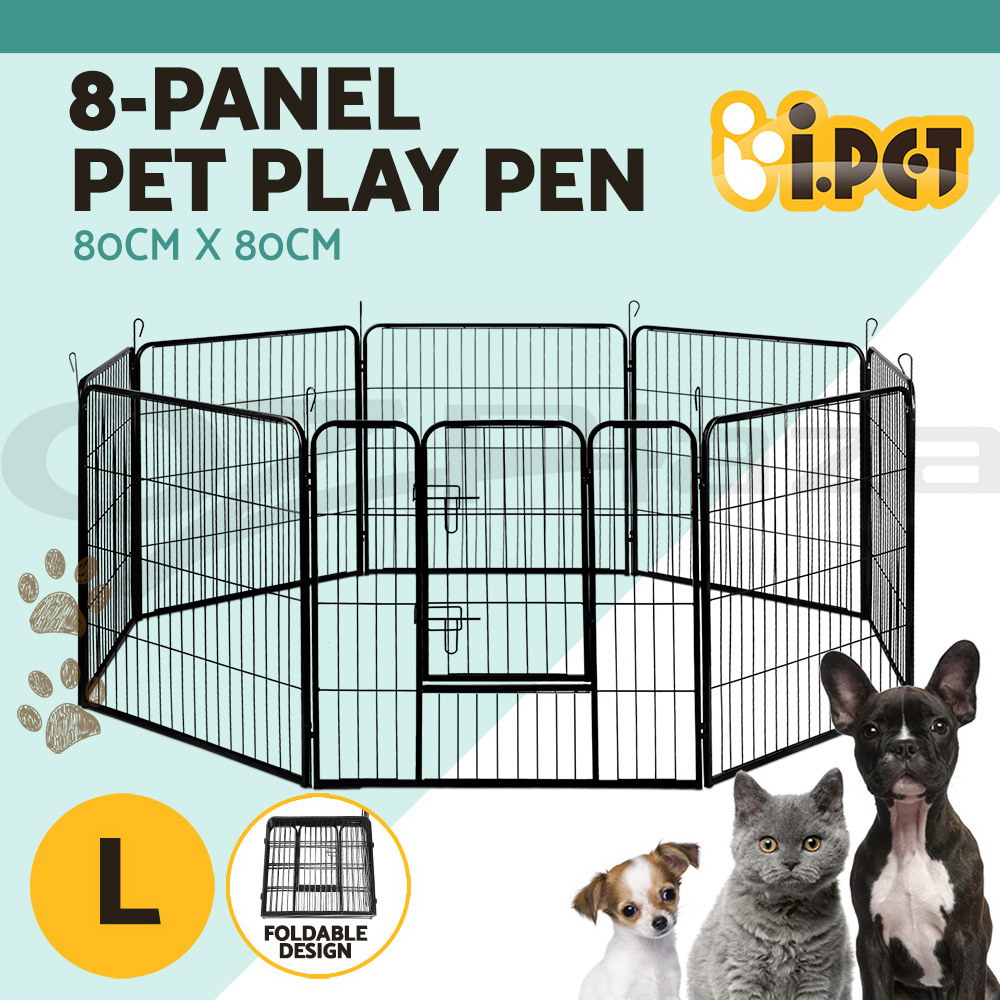 thumbnail 23  - i.Pet Pet Dog Playpen Enclosure 8 Panel Puppy Exercise Cage Fence Metal Play Pen