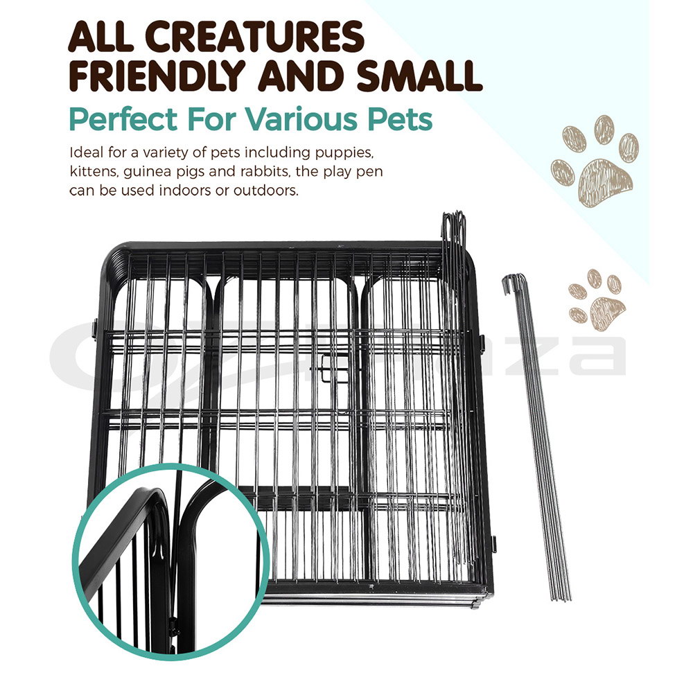 thumbnail 28  - i.Pet Pet Dog Playpen Enclosure 8 Panel Puppy Exercise Cage Fence Metal Play Pen