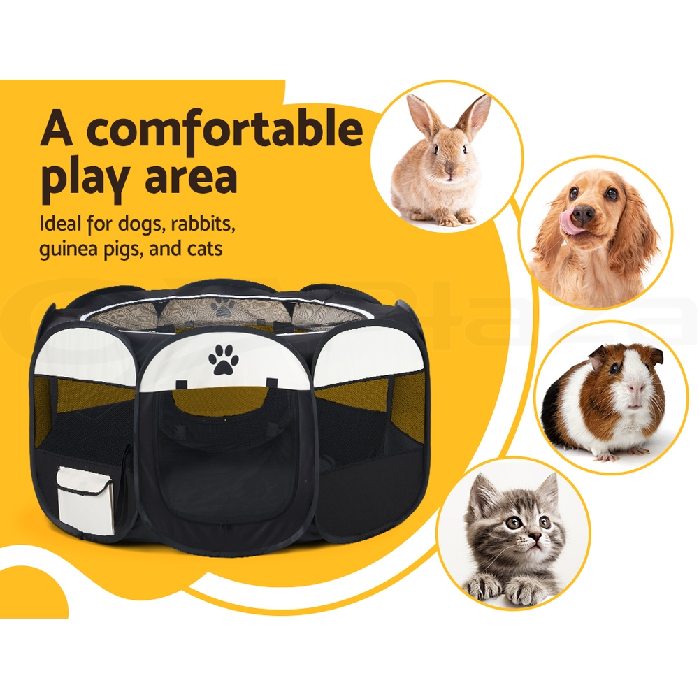 i.Pet Pet Dog Playpen Enclosure Cage 8 Panel Puppy Fence Play Pen Foldable Metal - Picture 79 of 97
