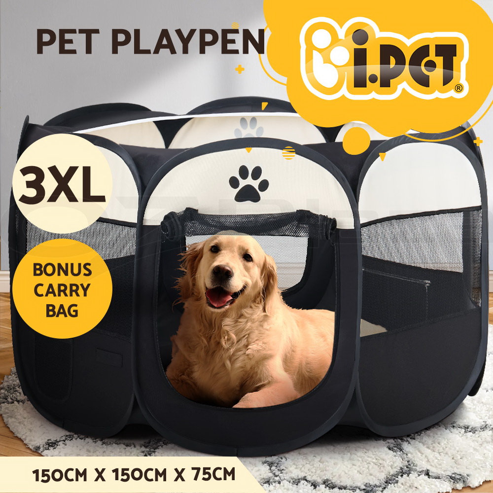 i.Pet Pet Dog Playpen Enclosure Cage 8 Panel Puppy Fence Play Pen Foldable Metal - Picture 82 of 97