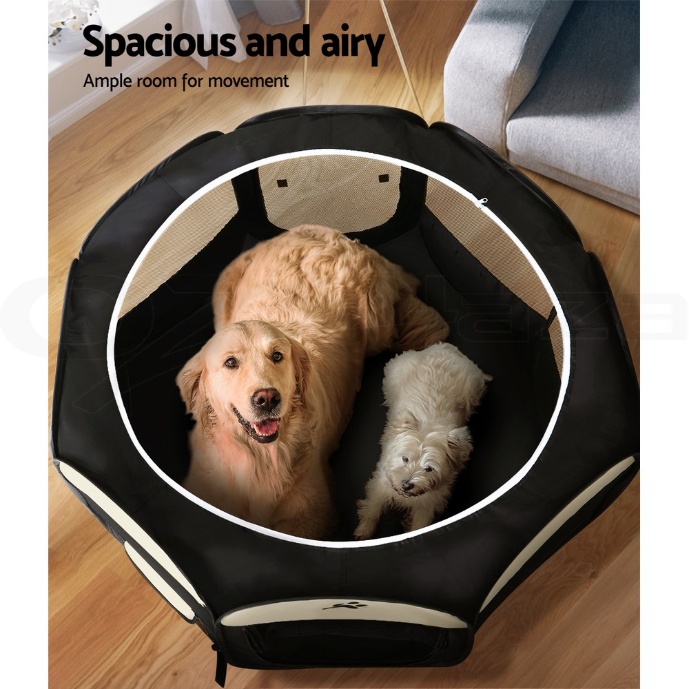 i.Pet Pet Dog Playpen Enclosure Cage 8 Panel Puppy Fence Play Pen Foldable Metal - Picture 83 of 97