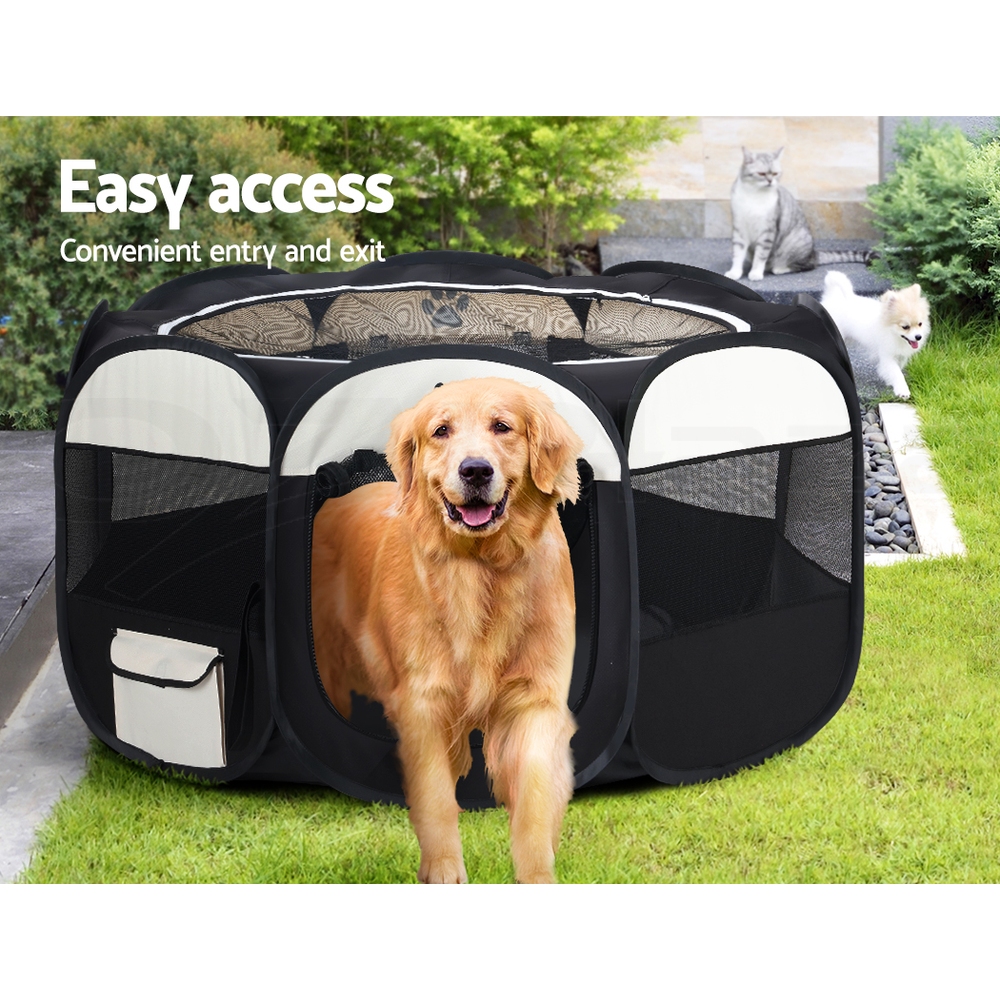 i.Pet Pet Dog Playpen Enclosure Cage 8 Panel Puppy Fence Play Pen Foldable Metal - Picture 84 of 97