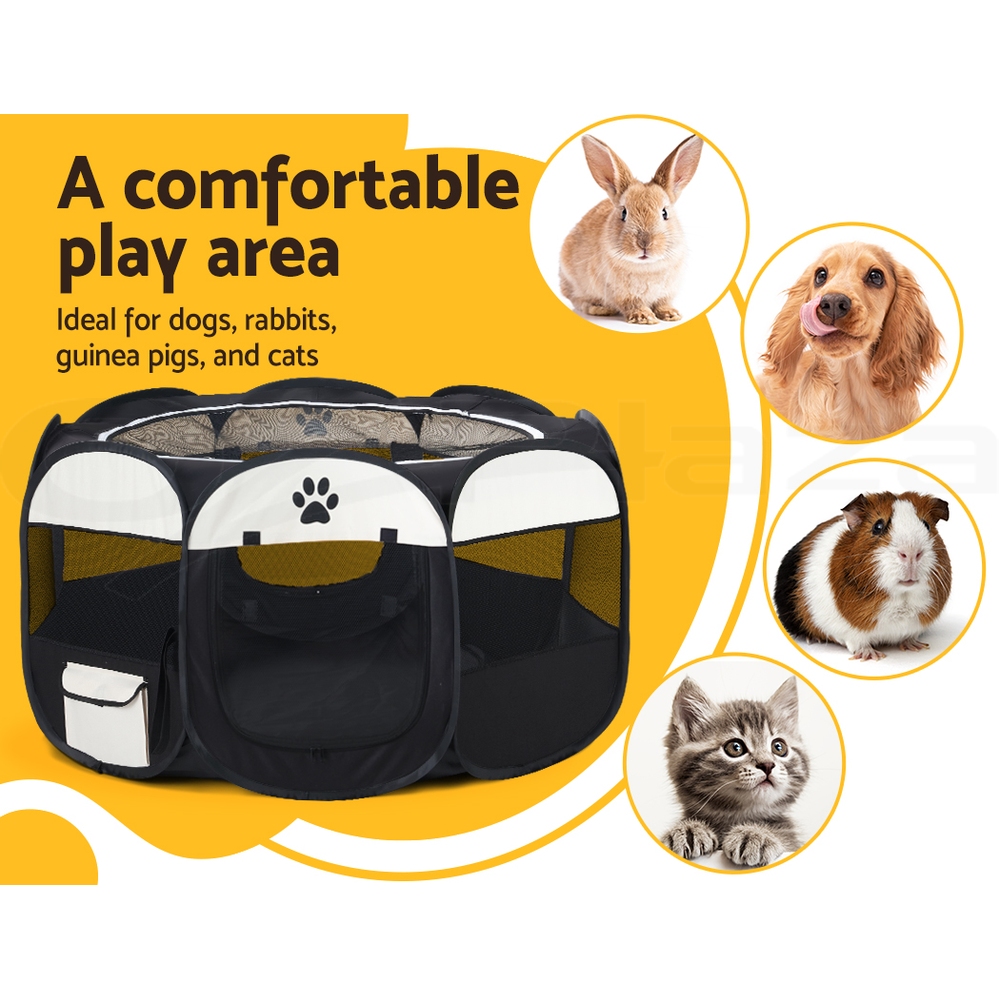 i.Pet Pet Dog Playpen Enclosure Cage 8 Panel Puppy Fence Play Pen Foldable Metal - Picture 87 of 97