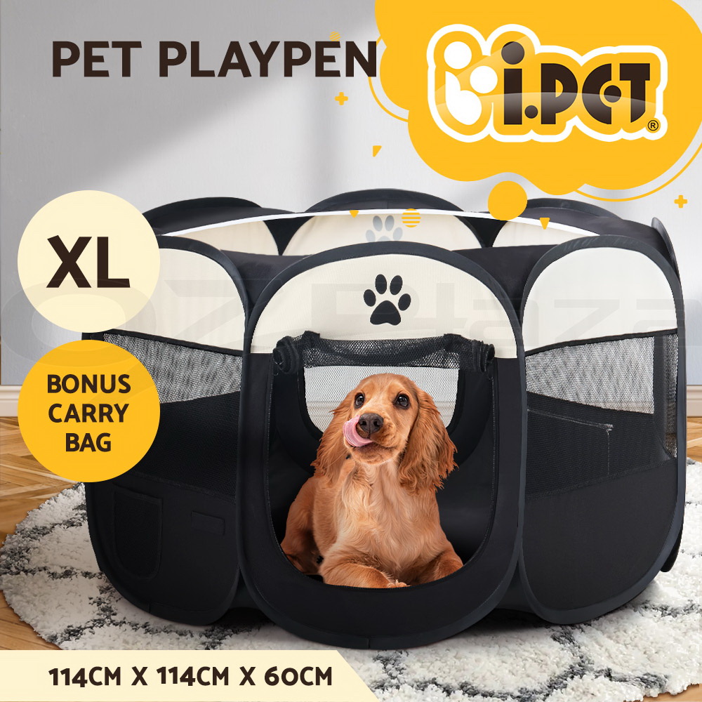 i.Pet Pet Dog Playpen Enclosure Cage 8 Panel Puppy Fence Play Pen Foldable Metal - Picture 90 of 97