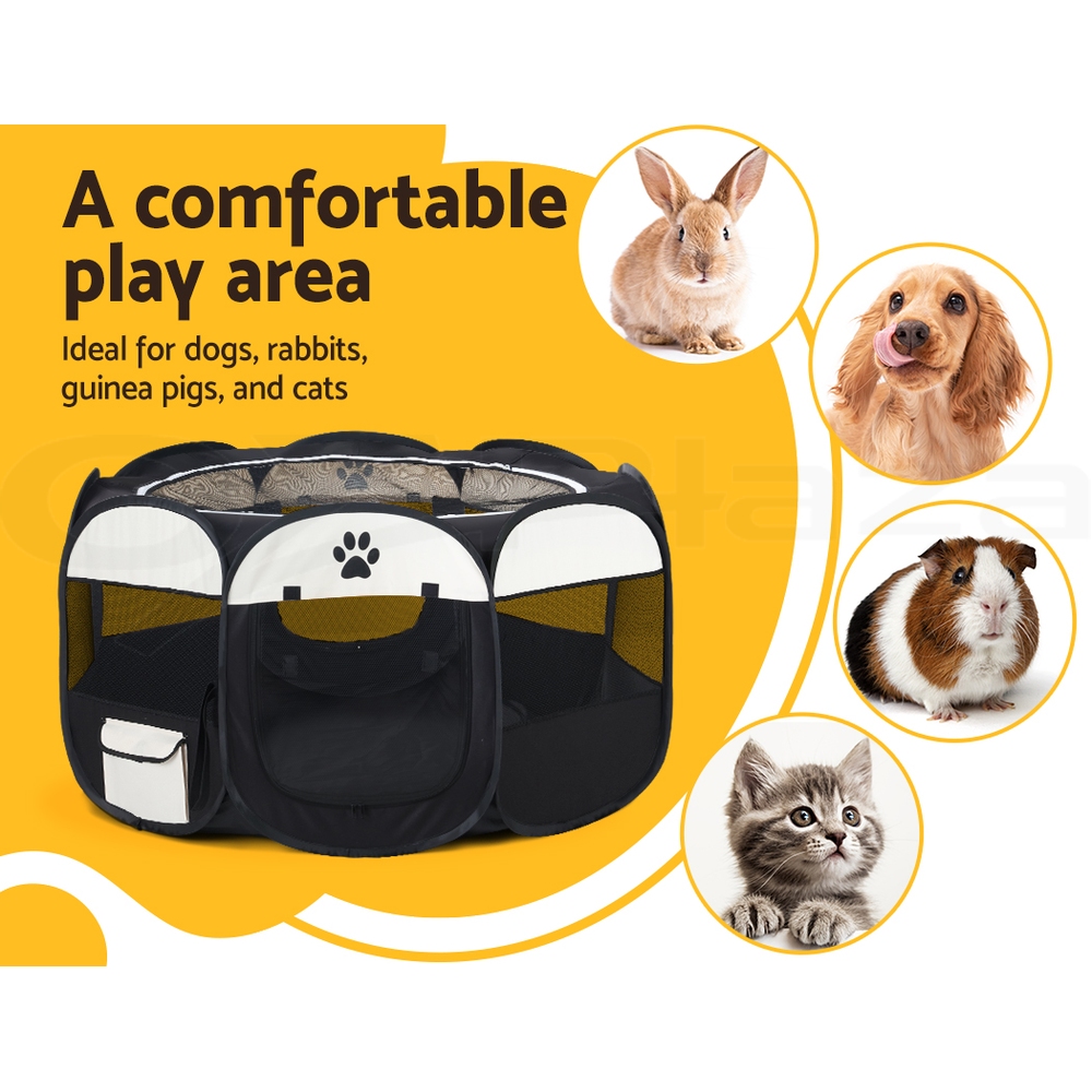 i.Pet Pet Dog Playpen Enclosure Cage 8 Panel Puppy Fence Play Pen Foldable Metal - Picture 95 of 97