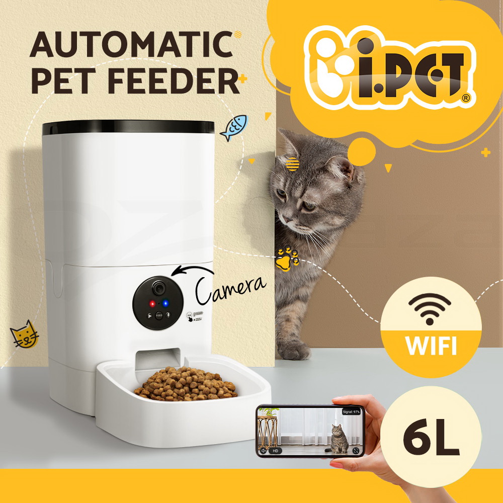 i.Pet Automatic Pet Feeder Dog Cat Feeder Camera Wifi Smart Auto Food Dispenser - Picture 11 of 35