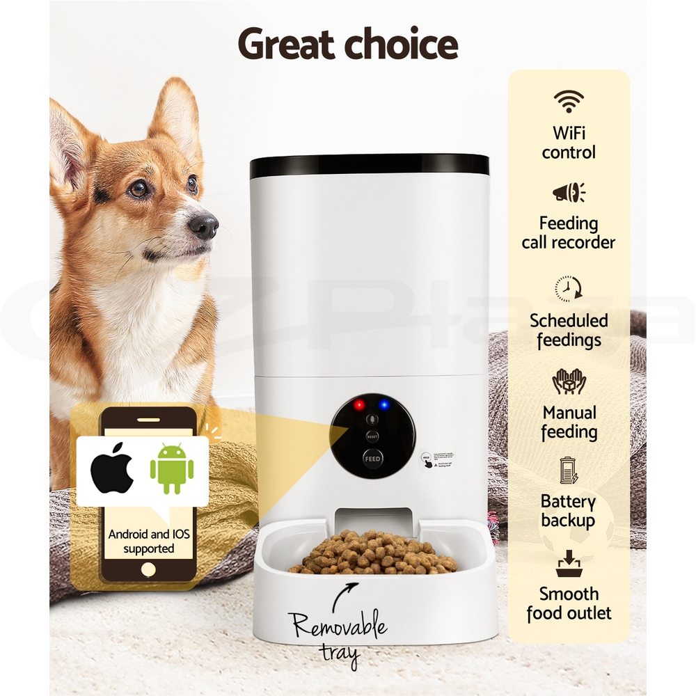 i.Pet Automatic Pet Feeder Dog Cat Feeder Camera Wifi Smart Auto Food Dispenser - Picture 21 of 35