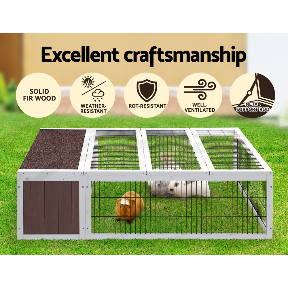 i.Pet Chicken Coop Rabbit Hutch Large Extra Large Hutches Wooden House Run Cage - Picture 34 of 190
