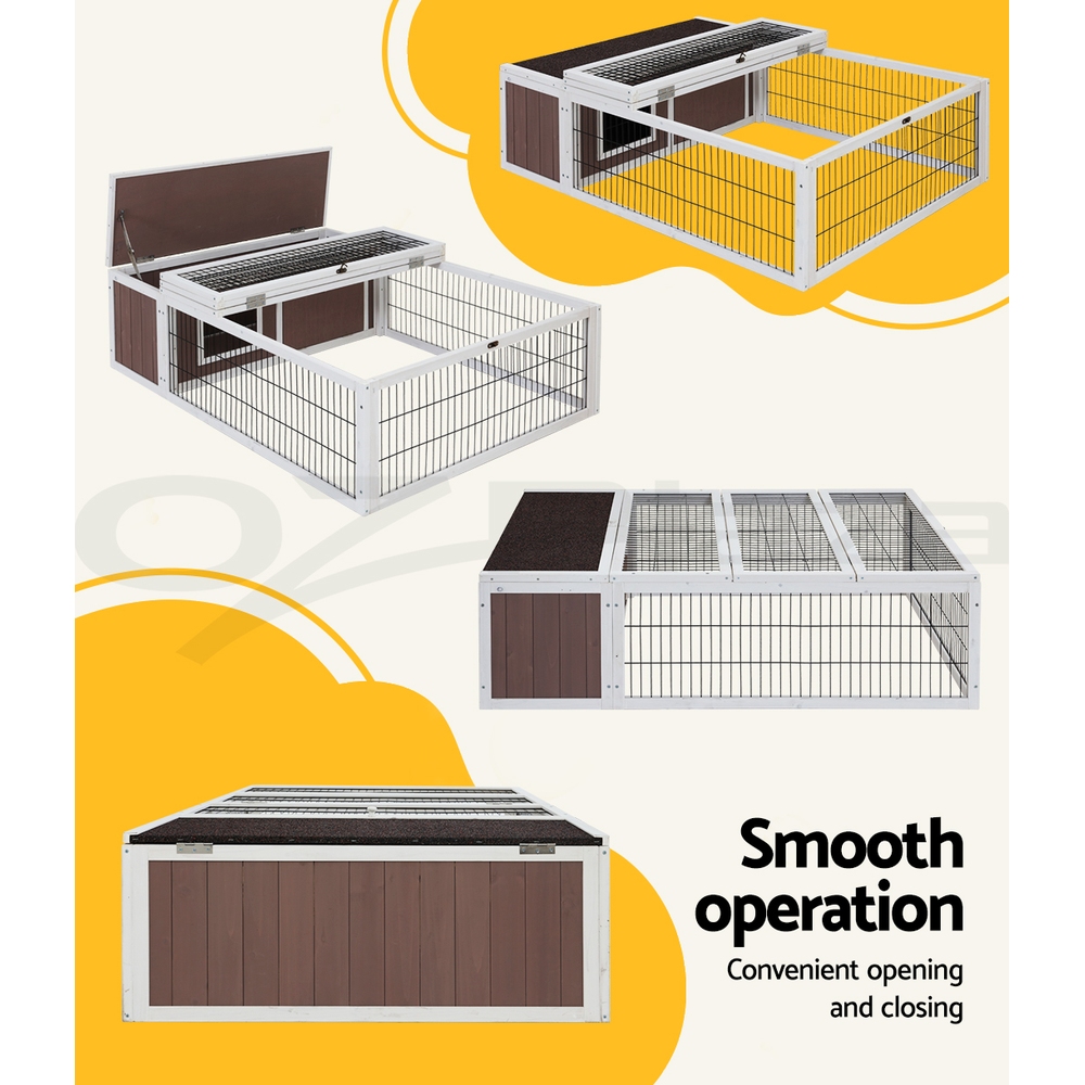 i.Pet Chicken Coop Rabbit Hutch Large Extra Large Hutches Wooden House Run Cage - Picture 36 of 190