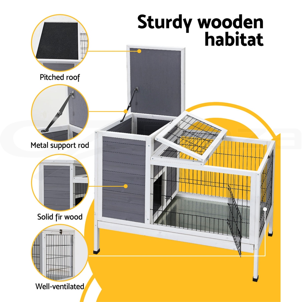 i.Pet Chicken Coop Rabbit Hutch Large Extra Large Hutches Wooden House Run Cage - Picture 178 of 190