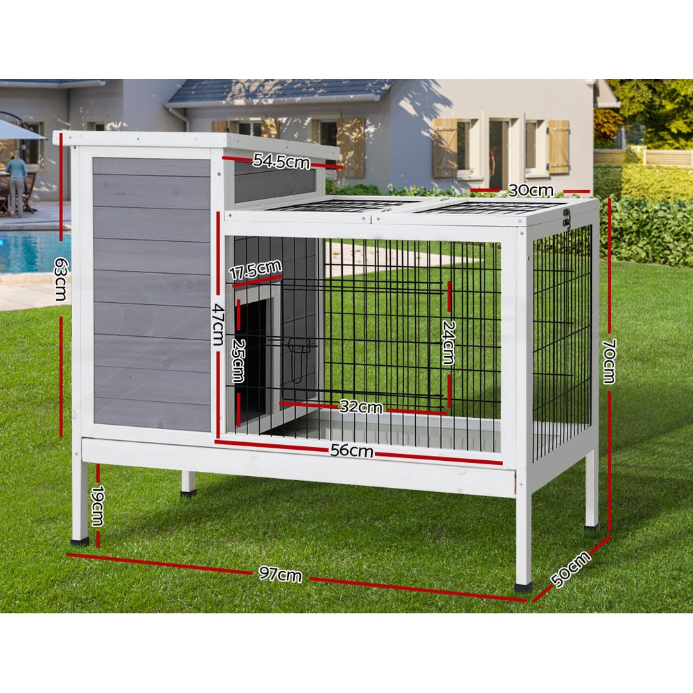 i.Pet Chicken Coop Rabbit Hutch Large Extra Large Hutches Wooden House Run Cage - Picture 182 of 190