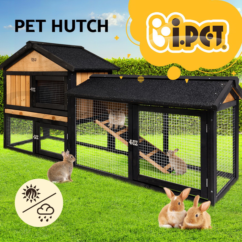 i.Pet Chicken Coop Rabbit Hutch Large Extra Large Hutches Wooden House Run Cage - Picture 76 of 190
