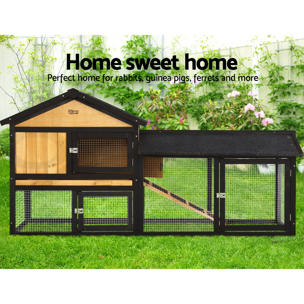 i.Pet Chicken Coop Rabbit Hutch Large Extra Large Hutches Wooden House Run Cage - Picture 78 of 190