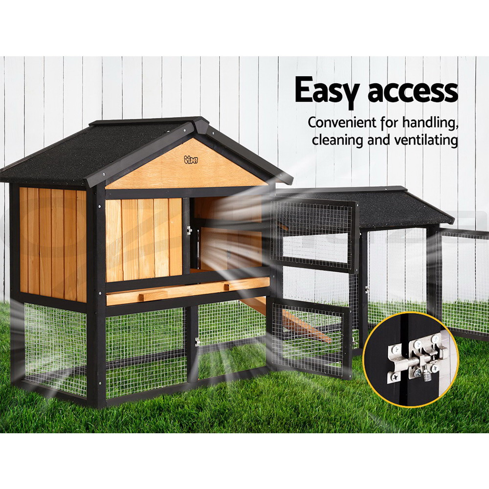 i.Pet Chicken Coop Rabbit Hutch Large Extra Large Hutches Wooden House Run Cage - Picture 84 of 190