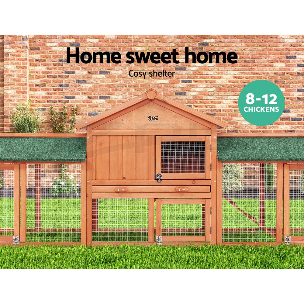 i.Pet Chicken Coop Rabbit Hutch Large Extra Large Hutches Wooden House Run Cage - Picture 118 of 190