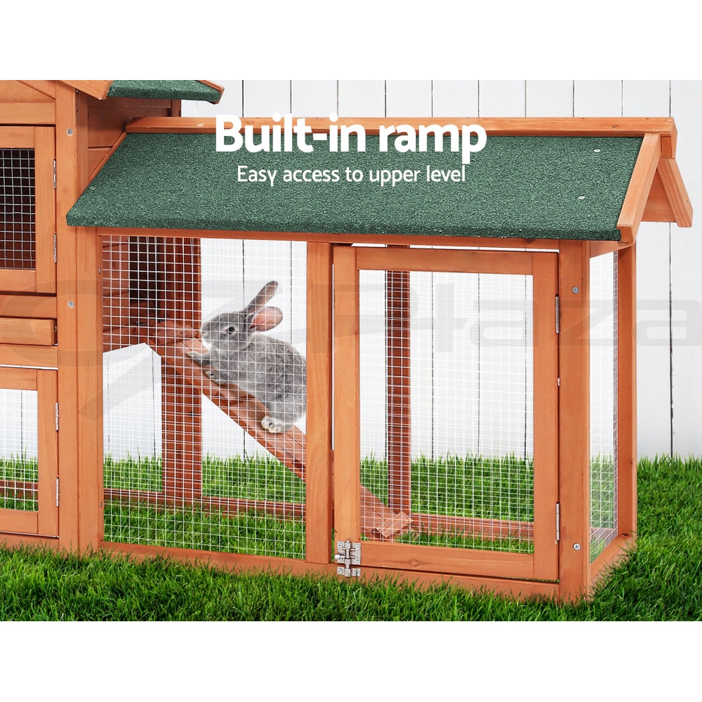 i.Pet Chicken Coop Rabbit Hutch Large Extra Large Hutches Wooden House Run Cage - Picture 123 of 190