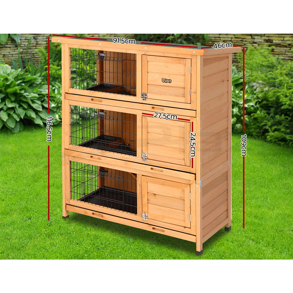 i.Pet Chicken Coop Rabbit Hutch Large Extra Large Hutches Wooden House Run Cage - Picture 163 of 190