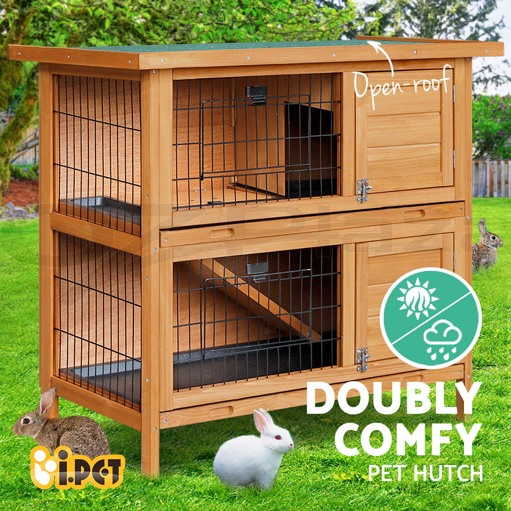i.Pet Chicken Coop Rabbit Hutch Large Extra Large Hutches Wooden House Run Cage - Picture 134 of 190
