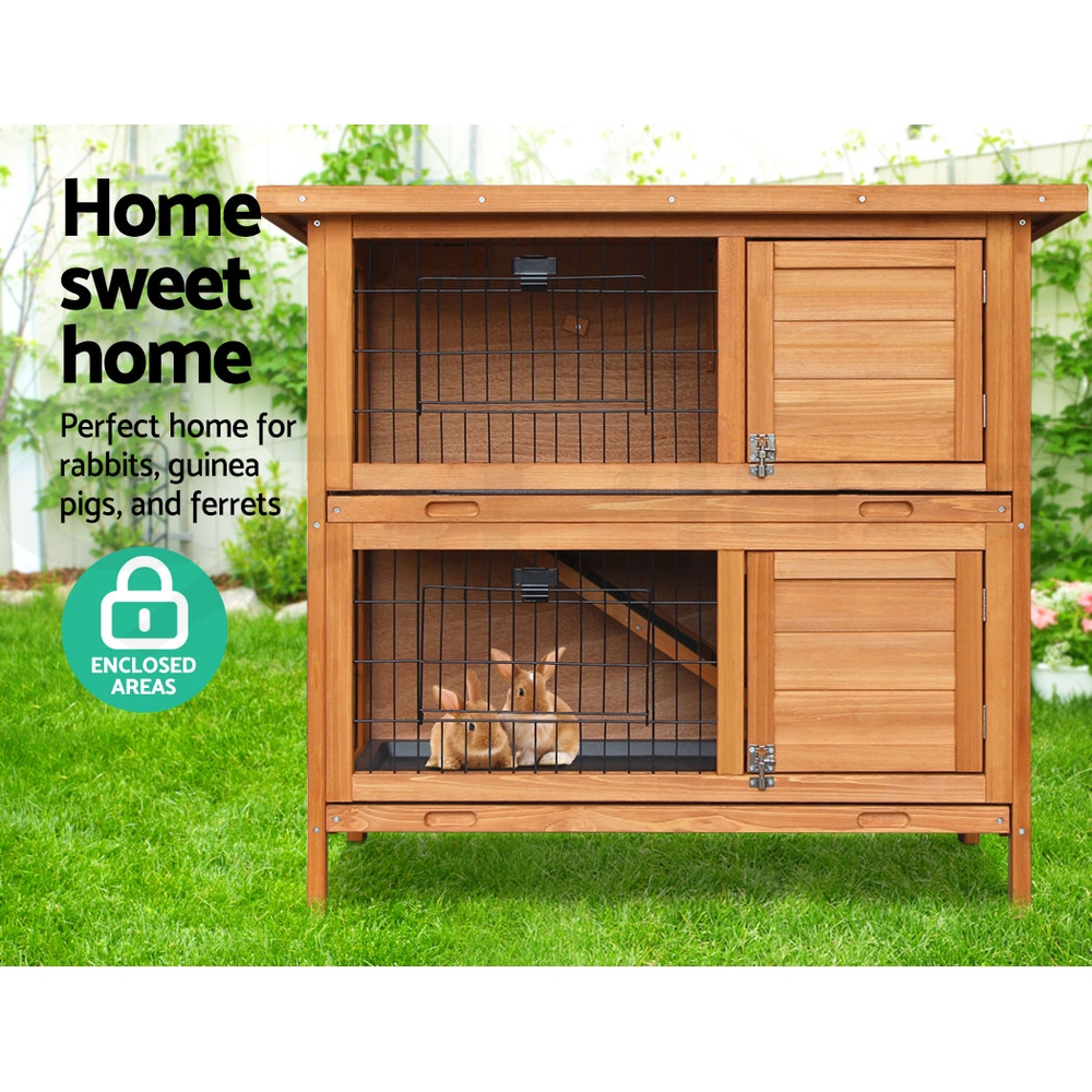 i.Pet Chicken Coop Rabbit Hutch Large Extra Large Hutches Wooden House Run Cage - Picture 136 of 190