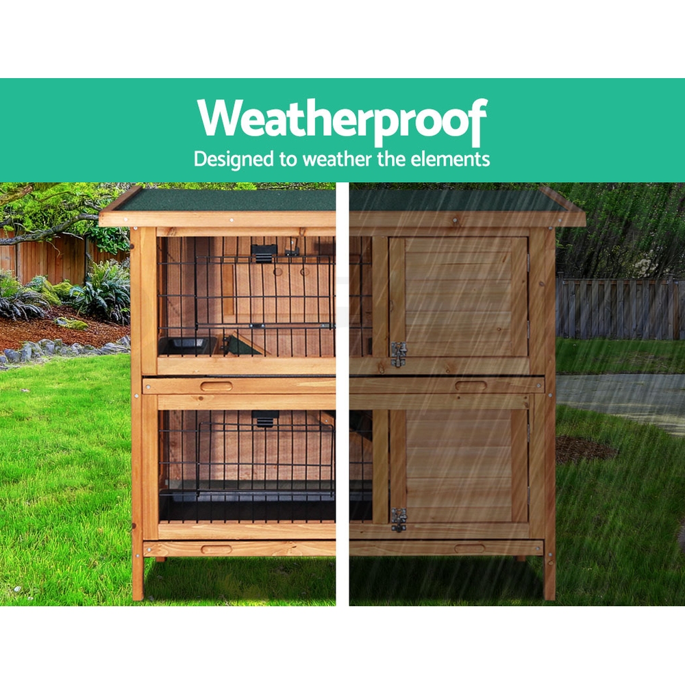 i.Pet Chicken Coop Rabbit Hutch Large Extra Large Hutches Wooden House Run Cage - Picture 138 of 190