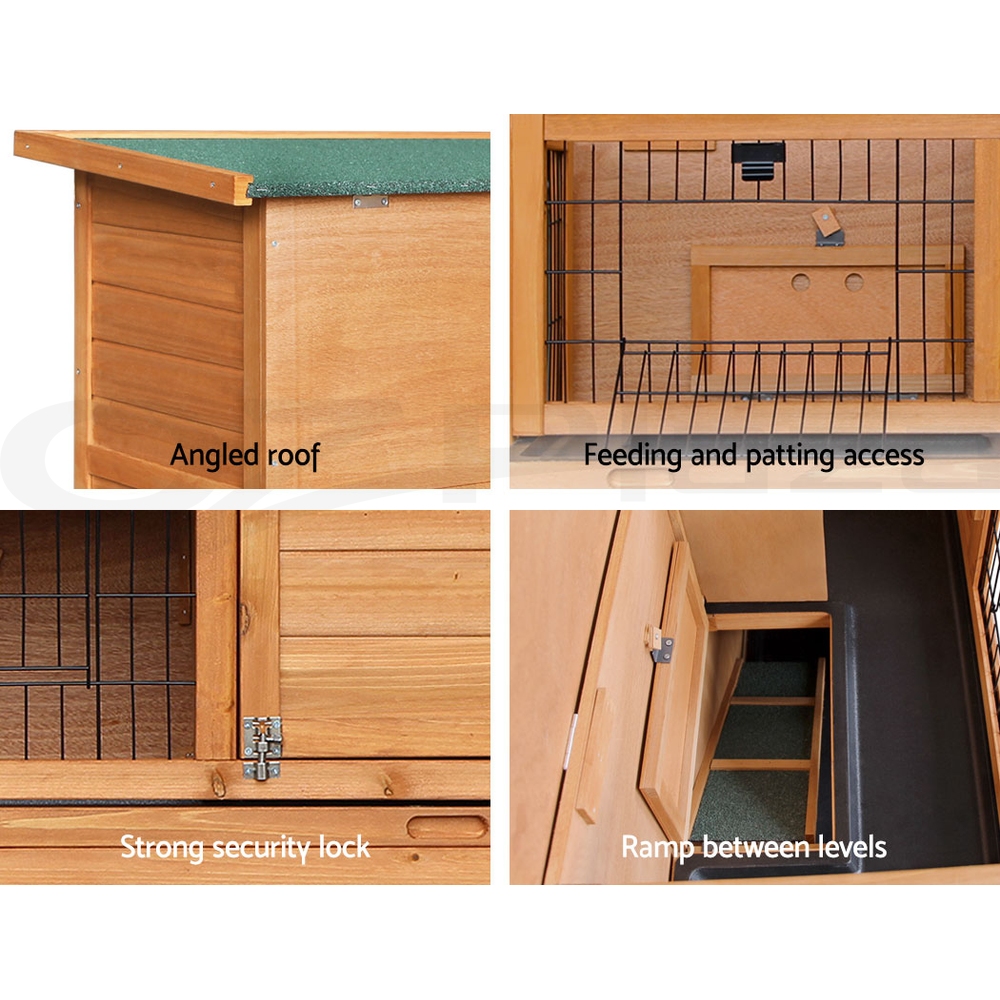 i.Pet Chicken Coop Rabbit Hutch Large Extra Large Hutches Wooden House Run Cage - Picture 139 of 190