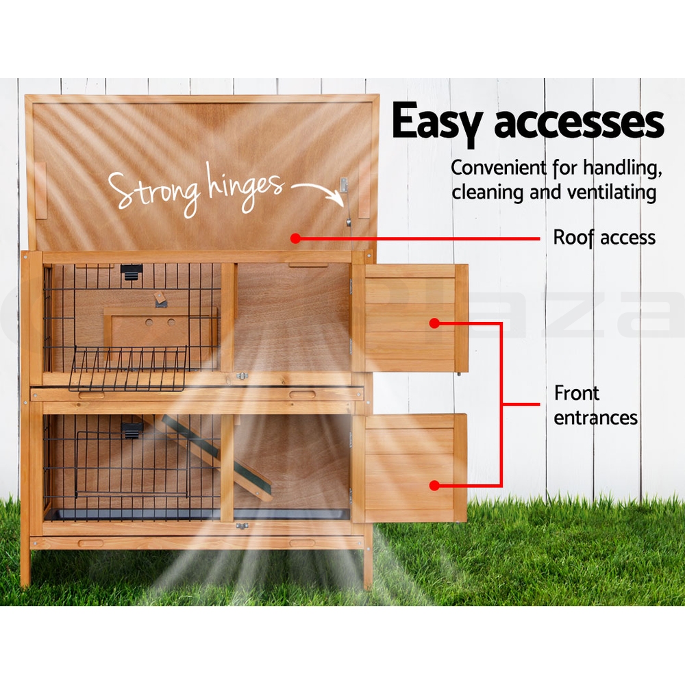 i.Pet Chicken Coop Rabbit Hutch Large Extra Large Hutches Wooden House Run Cage - Picture 141 of 190