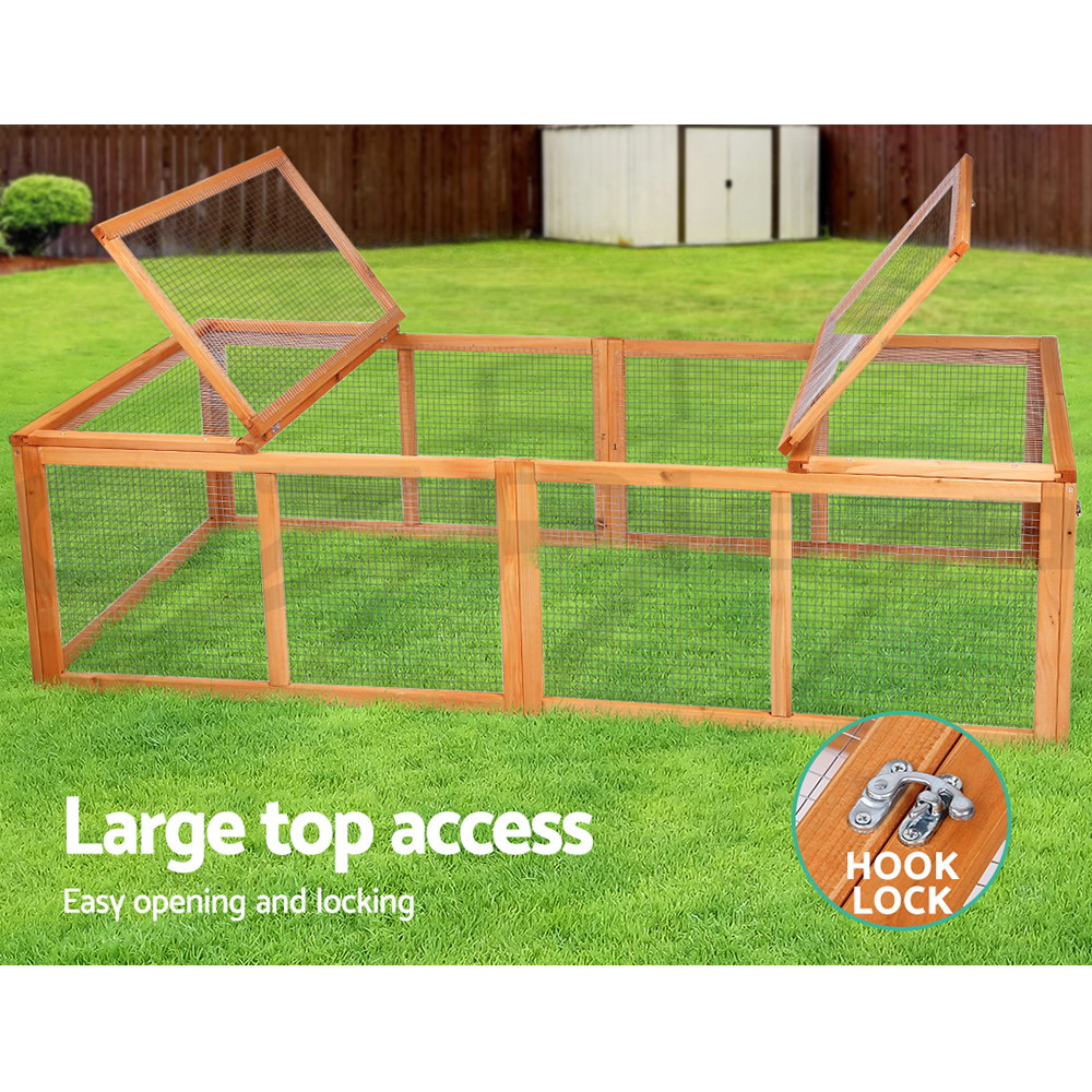 i.Pet Chicken Coop Rabbit Hutch Large Extra Large Hutches Wooden House Run Cage - Picture 110 of 190