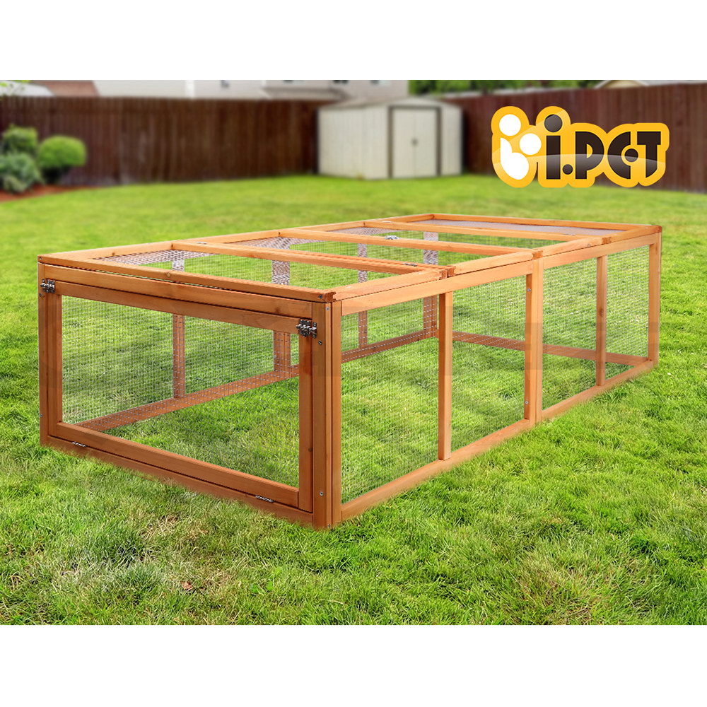 i.Pet Chicken Coop Rabbit Hutch Large Extra Large Hutches Wooden House Run Cage - Picture 114 of 190
