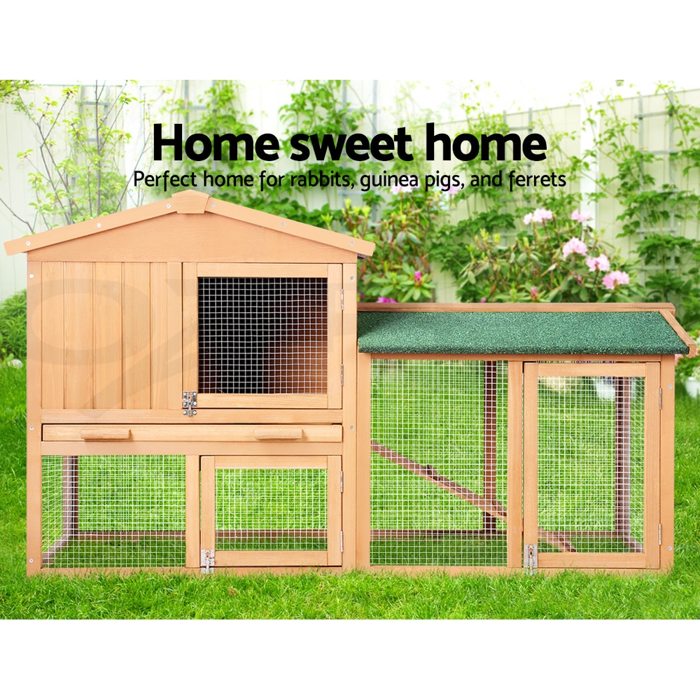 i.Pet Chicken Coop Rabbit Hutch Large Extra Large Hutches Wooden House Run Cage - Picture 40 of 190