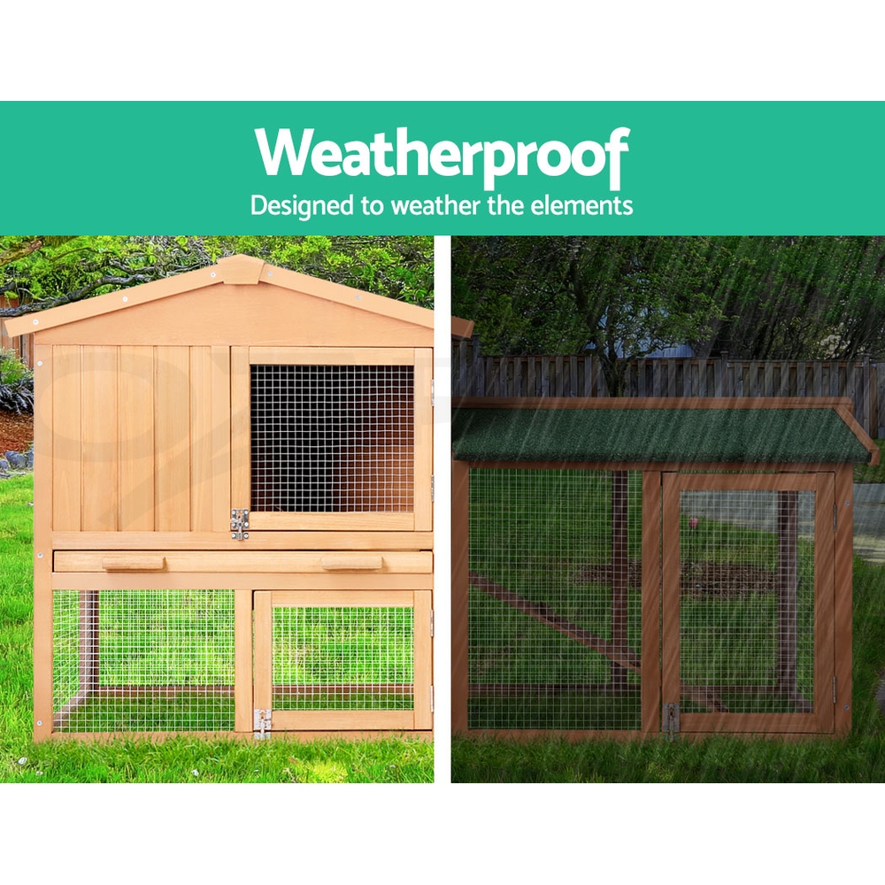 i.Pet Chicken Coop Rabbit Hutch Large Extra Large Hutches Wooden House Run Cage - Picture 42 of 190
