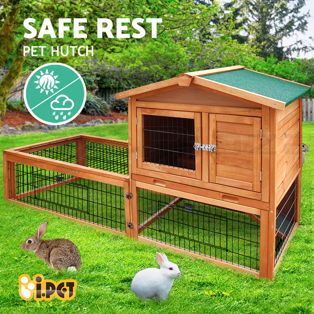 i.Pet Chicken Coop Rabbit Hutch Large Extra Large Hutches Wooden House Run Cage - Picture 65 of 190