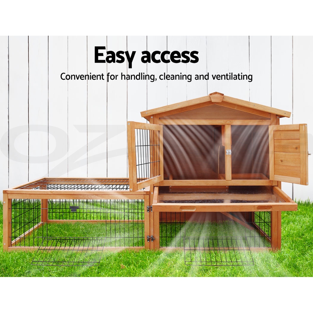 i.Pet Chicken Coop Rabbit Hutch Large Extra Large Hutches Wooden House Run Cage - Picture 71 of 190