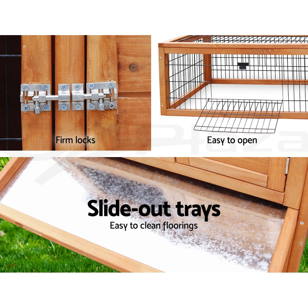 i.Pet Chicken Coop Rabbit Hutch Large Extra Large Hutches Wooden House Run Cage - Picture 72 of 190